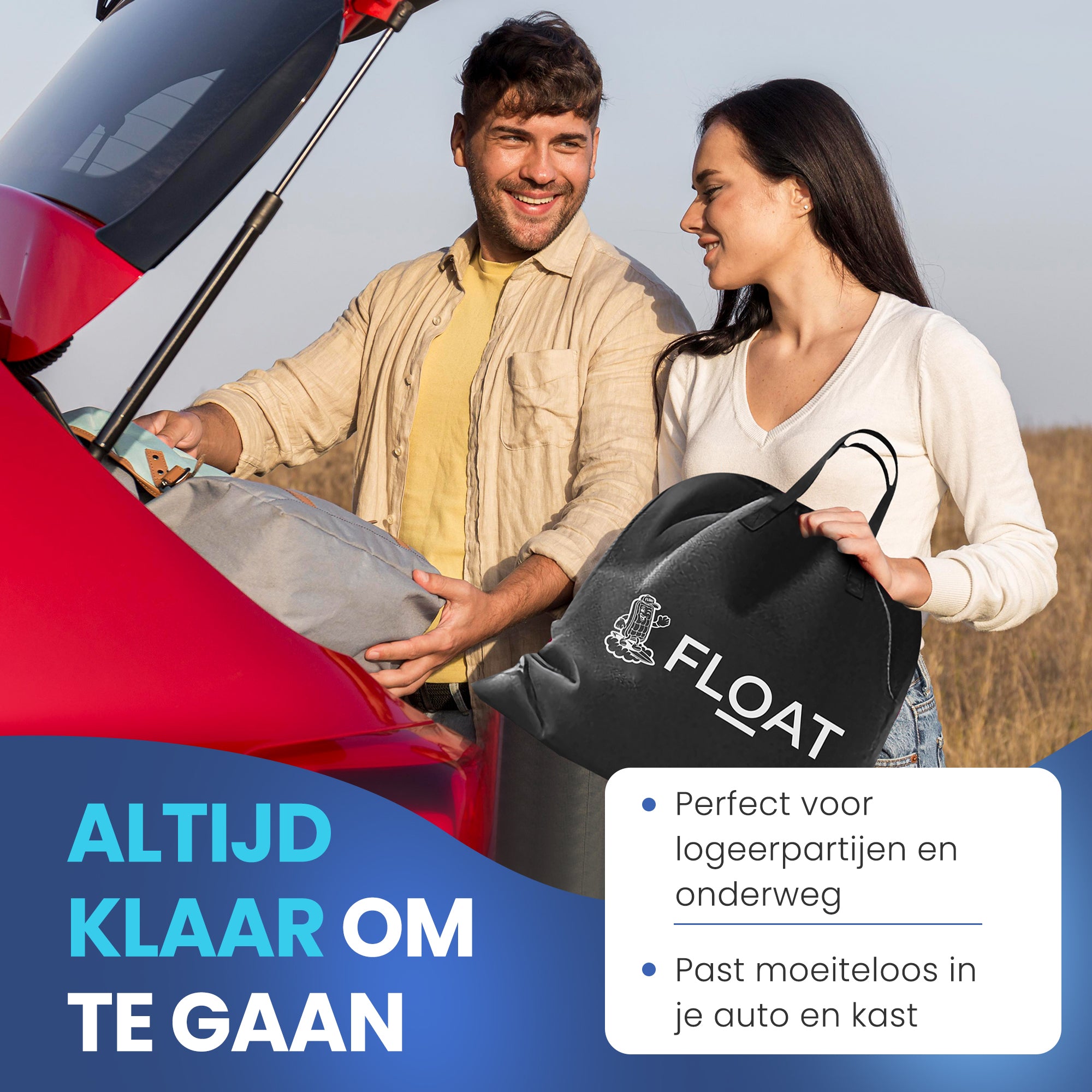 3in1 Twee 1 persoons luchtbedden - FLOAT Gemina