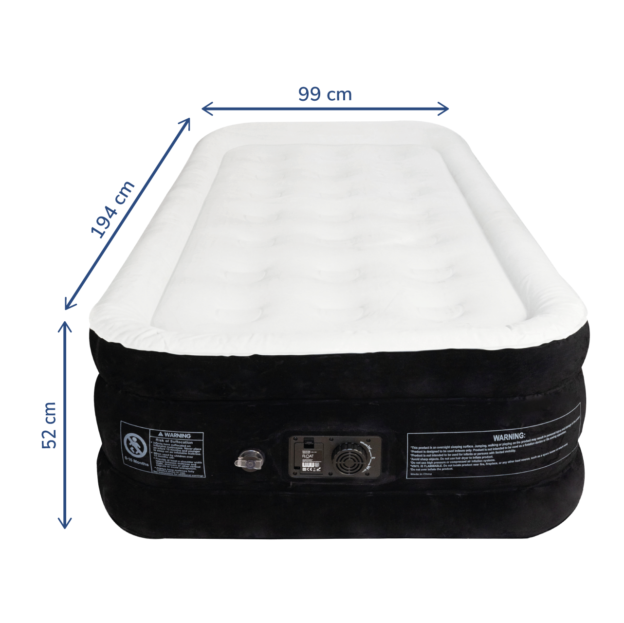 1 Persoons luchtbed (194x99x45 cm) - FLOAT VersaVento
