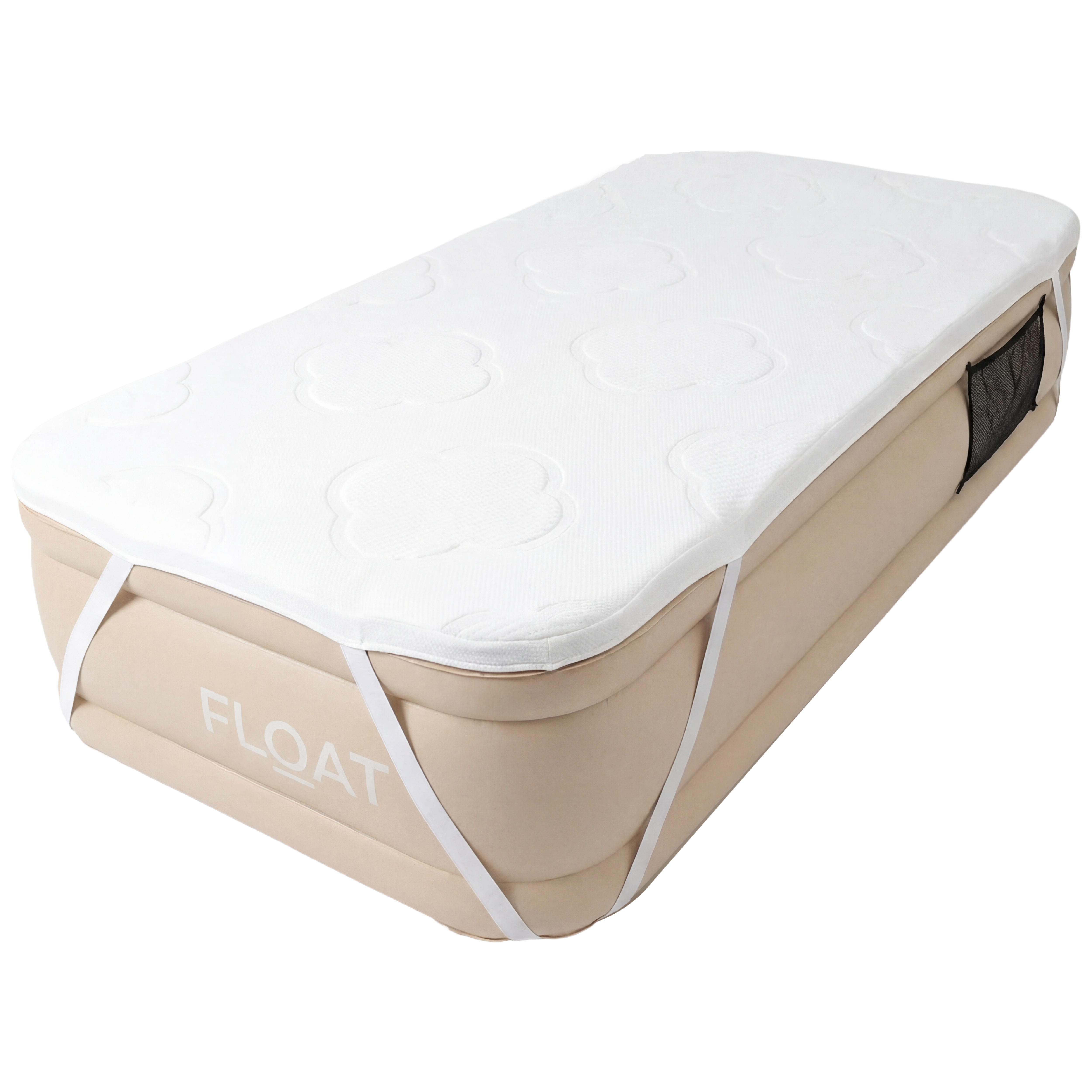 Eenpersoons luchtbed met foam topper