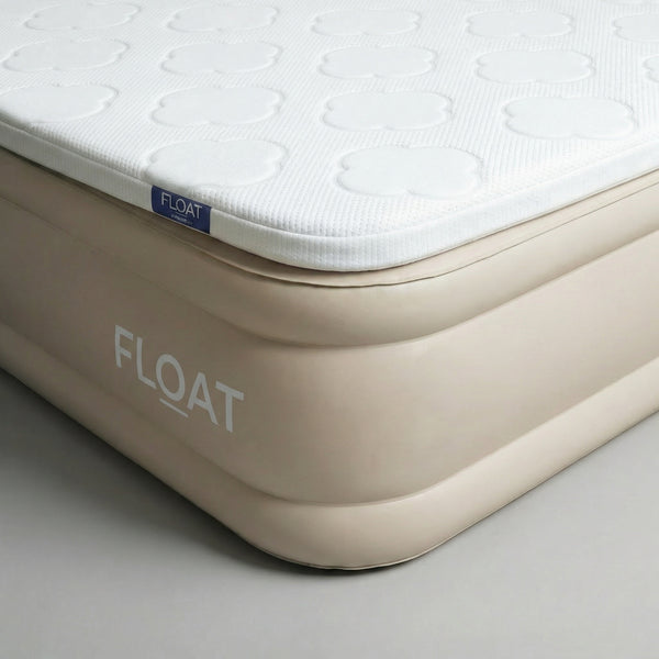 Eenpersoons luchtbed met foam topper